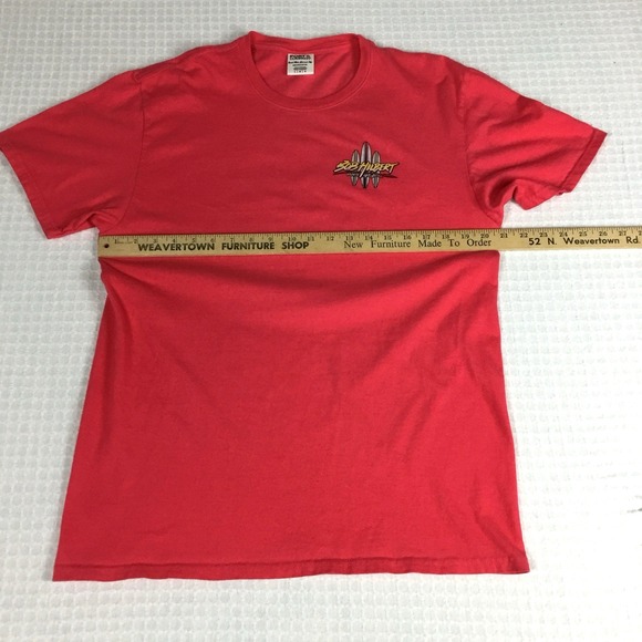 Vintage Surf Tee Men L 44" Slim Bob Hilbert Sports Wear T-Shirt Short Sleeve 90s - Picture 7 of 9
